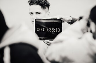 Donato Montvydo klipo filmavimo akimirka