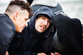 Donato Montvydo klipo filmavimo akimirka