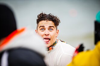 Donato Montvydo klipo filmavimo akimirka