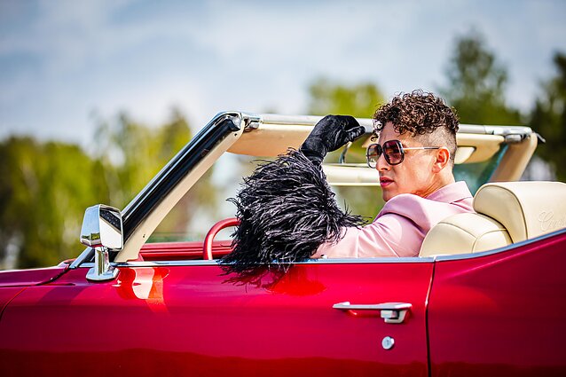 Donato Montvydo klipo filmavimo akimirka