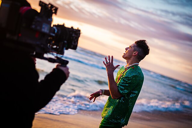 Donato Montvydo klipo filmavimo akimirka