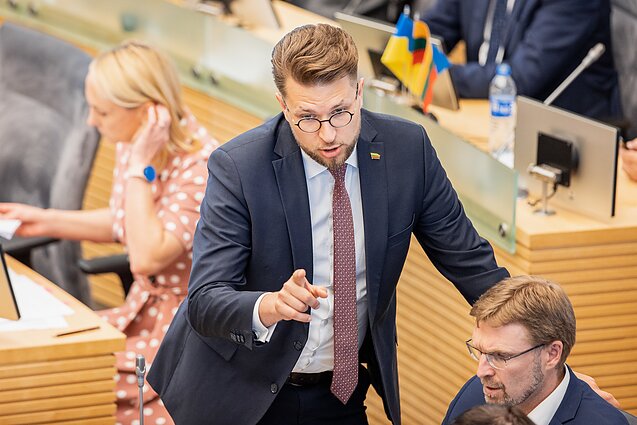 Demokratų sąjungos „Vardan Lietuvos“ frakcijos Seime seniūnas Lukas Savickas