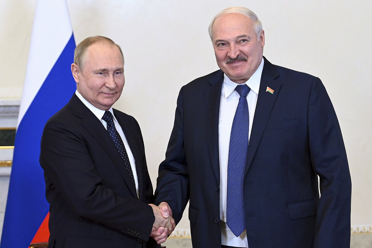 Władimir Putin i Aleksander Łukaszenka
