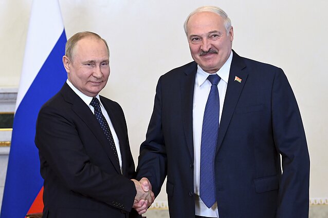 Władimir Putin i Aleksander Łukaszenka