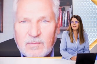 Aleksander Kwaśniewskis and LRT's Aleksandra Ketlerienė