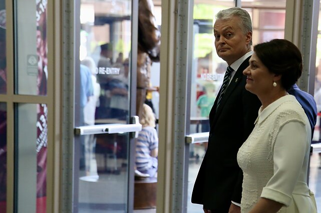 Šiaurės Amerikos lietuvių 16-osios tautinių šokių šventės Filadelfijoje akimirka