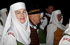 Šiaurės Amerikos lietuvių 16-osios tautinių šokių šventės Filadelfijoje akimirka