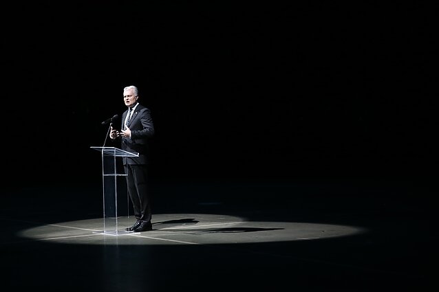 Šiaurės Amerikos lietuvių 16-osios tautinių šokių šventės Filadelfijoje akimirka