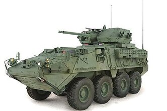 Kovos mašina „Stryker“ su 30 mm patranka Kovos mašina „Stryker“ su 30 mm patranka