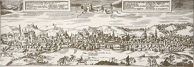 Vilnius panorama in 1600 by Tomasz Makowski