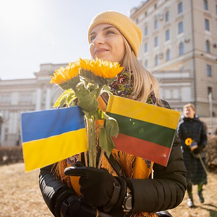 Ryto allegro. Ukrainos lietuviai: jei nekauks sirenos, giedosime himną