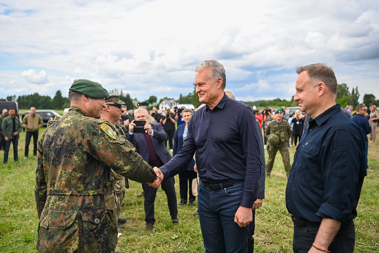 Lietuvos prezidentas Gitanas Nausėda susitinka su Lenkijos prezidentu Andrzejumi Duda