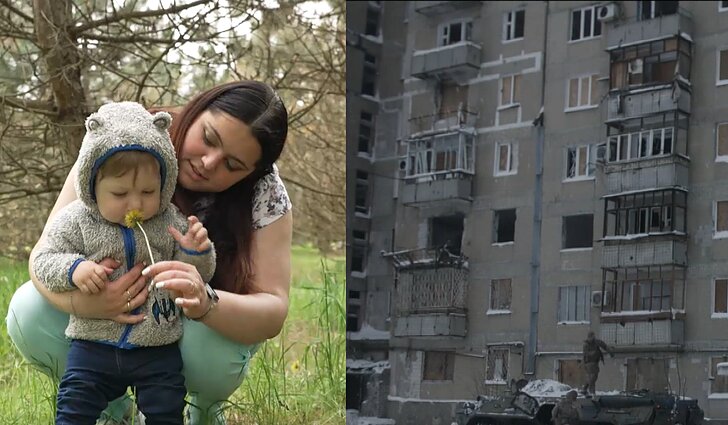 Mėnesį su vaiku koridoriuje nuo bombų besislėpusi Anastasija: vyras pats sukrovė lagaminus ir liepė palikti Zaporižią