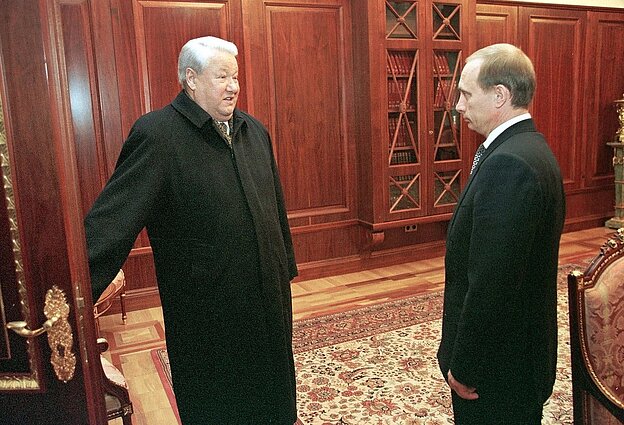Borys Jelcyn i Władimir Putin Borys Jelcyn i Władimir Putin