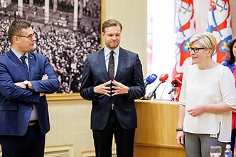 Laurynas Kasčiūnas, Gabrielius Landsbergis, Ingrida Šimonytė Laurynas Kasčiūnas, Gabrielius Landsbergis, Ingrida Šimonytė