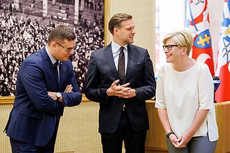 Laurynas Kasčiūnas, Gabrielius Landsbergis, Ingrida Šimonytė Laurynas Kasčiūnas, Gabrielius Landsbergis, Ingrida Šimonytė