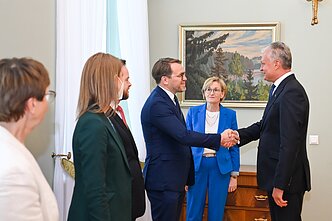 Gitanas Nausėda susitiko su Europos Komisijos nare Mairead McGuiness