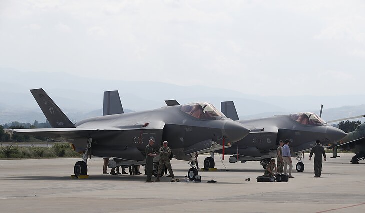 Amerikiečių F-35 naikintuvai