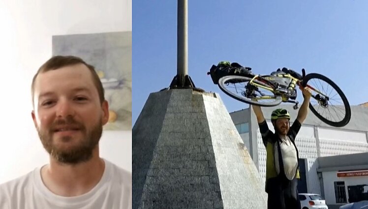 Sekinantis karštis, kalnai ir išsvajotas finišas: dviratininkas Irmantas Greitmanas įveikė 7400 km trasą