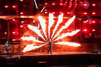 „Rammstein“ koncerto akimirka