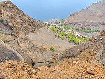 Vaizdas į kaimelį Santo Antao sala