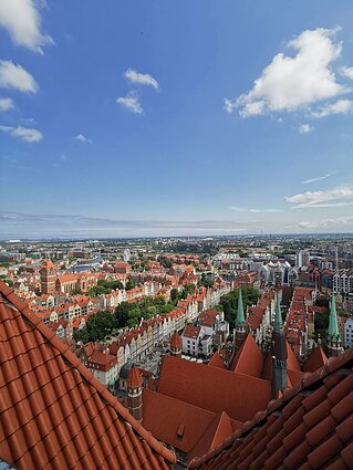 Gdansko panorama nuo Marijos bažnyčios bokšto