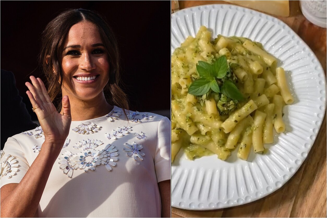 Meghan Markle, makaronai su cukinijomis