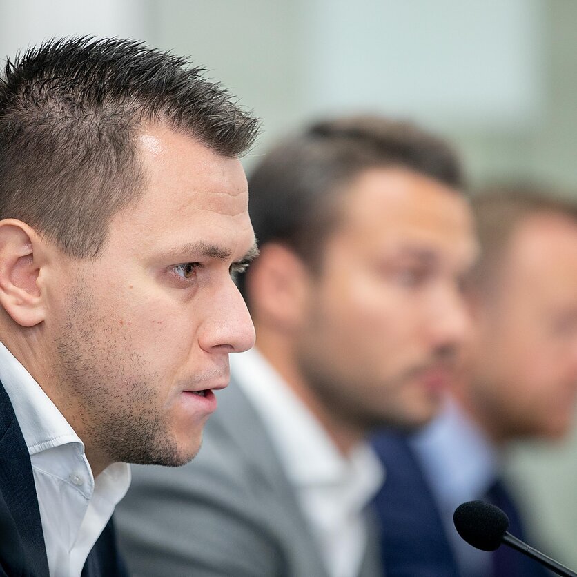 E. Blažio / LRT nuotr., LFF spaudos konferencija