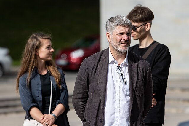 Išlydima aktorė Agnė Gregorauskaitė. Andrius Bialobžeskis