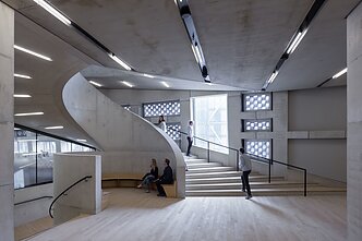 „The Blavatnik Building“ interjero fragmentas