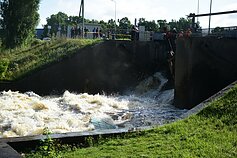 Breakdown at a dam in Panevėžys