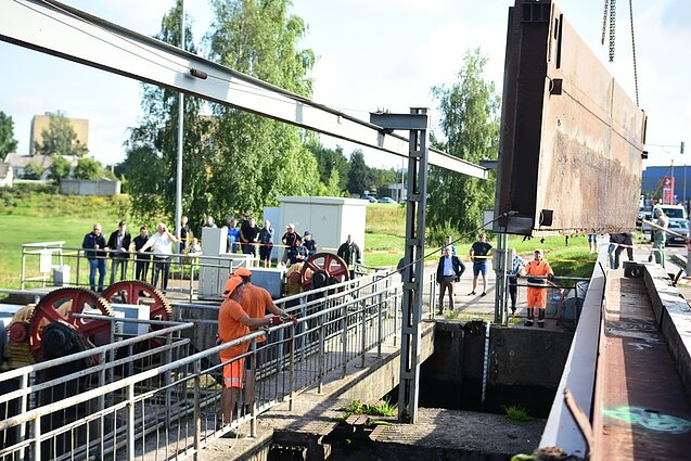 Breakdown at a dam in Panevėžys