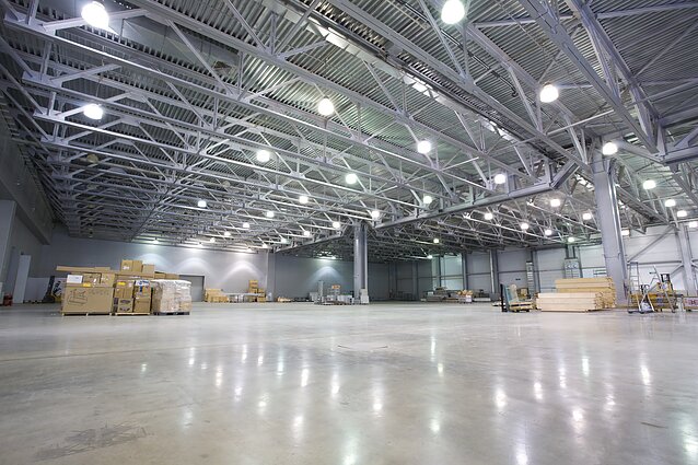 Lights in a factory (associative image)