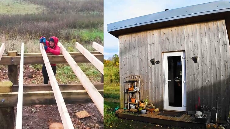 Interjero dizainerė asmeninį rojų susikūrė kaime: pasistatė 16 kv. m. namuką