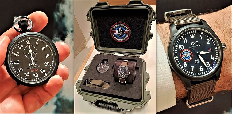 Šis rinkinys specialioje „nesunaikinamoje“ dėžutėje – „Top Gun“ chronometras ir laikrodis „IWC Pilot‘s watch Mark XVIII“ su „Top Gun“ ženklu ant ciferblato – kiekvieno kolekcininko svajonė. Iš viso yra pagaminta tik 500 tokių rinkinių ir jie skirti ištikimiausiems IWC draugams bei kolekcininkams