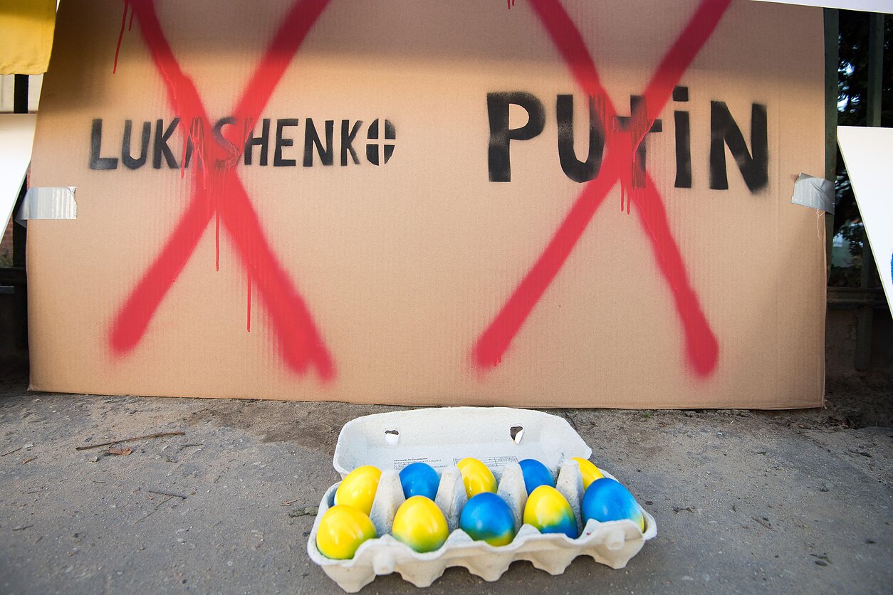 Protestai prieš Baltarusijos režimo ir Rusijos karą prieš Ukrainą