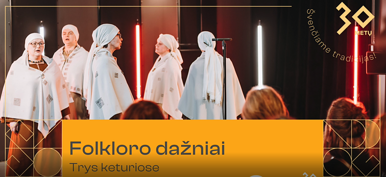 Folkloro dažniai. „Trys keturiose“