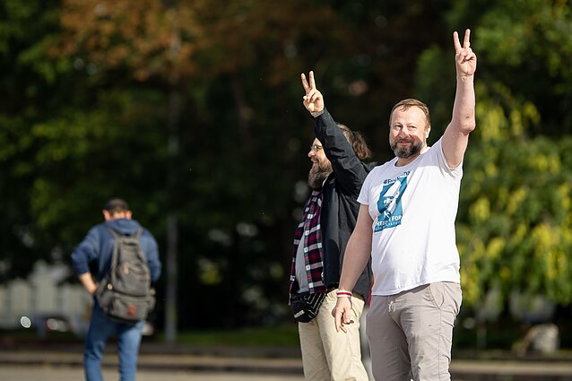 Baltarusių opozicija paminėjo antrąsias protestus įžiebusias prezidento rinkimų metines