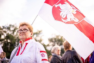 Baltarusių opozicija paminėjo antrąsias protestus įžiebusias prezidento rinkimų metines
