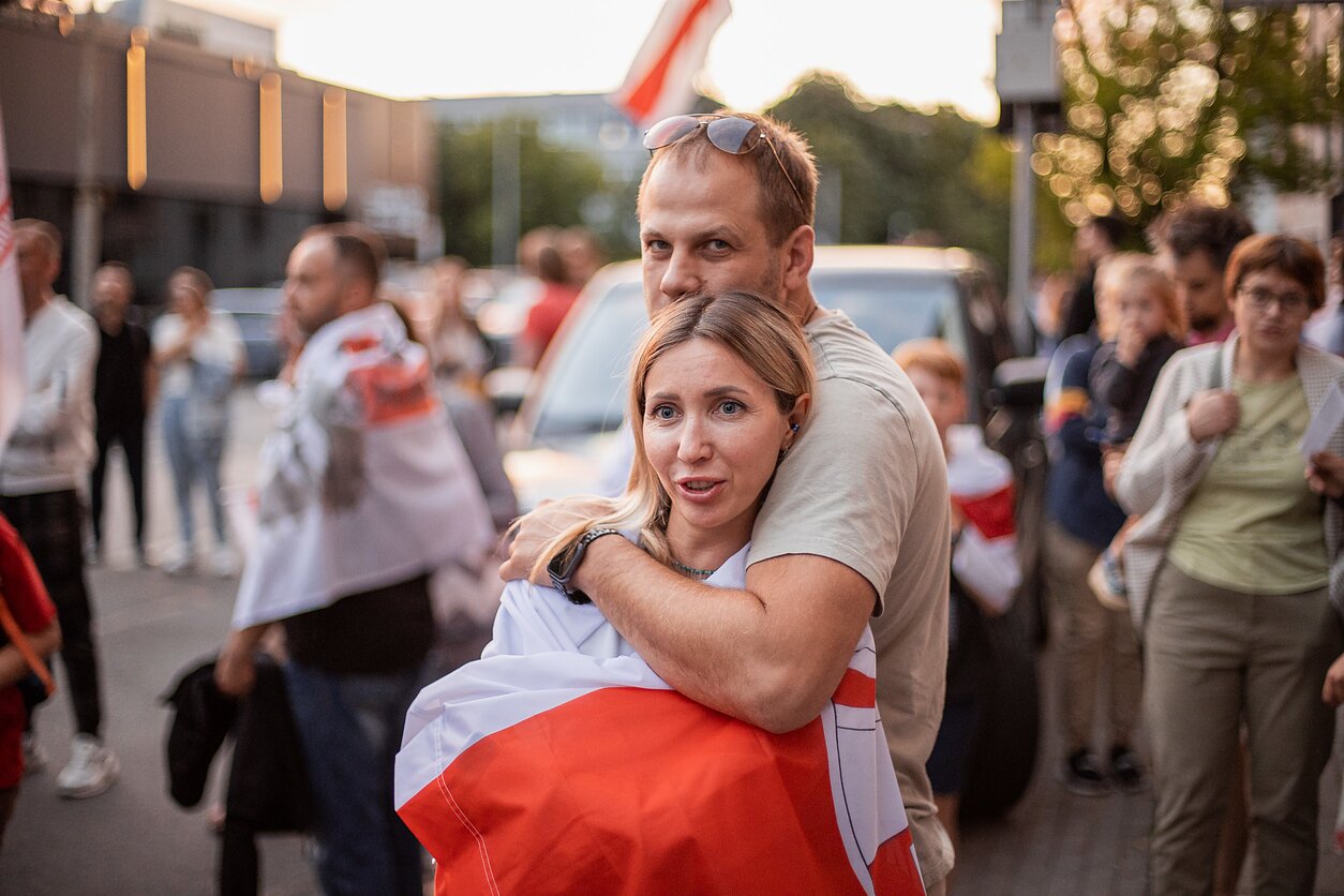Baltarusių opozicija paminėjo antrąsias protestus įžiebusias prezidento rinkimų metines