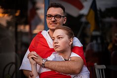 Baltarusių opozicija paminėjo antrąsias protestus įžiebusias prezidento rinkimų metines