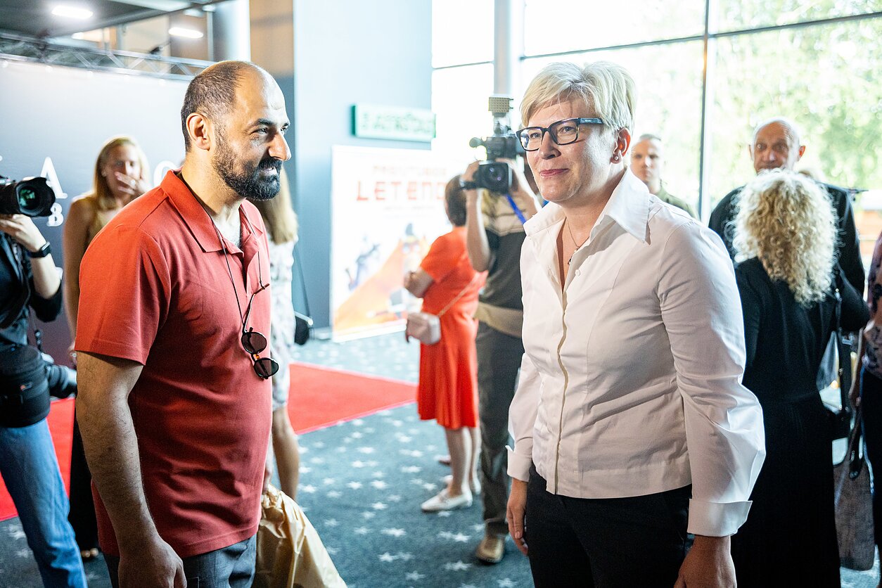 „Tvano nebus“ premjera. Maratas Sargsyanas, Ingrida Šimonytė