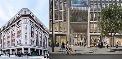 „M&S“ neatsisako planų nugriauti seną pastatą ir jo vietoje pastatyti naują, gyvybingą kompleksą su didele parduotuve, biurų ir visuomeninės paskirties patalpomis