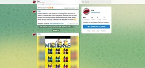 Žinutėje reklamuoto pardavėjo socialinių tinklų paskyros
