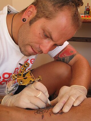 Tatuiruočių meistras Giedrius Bardauskas