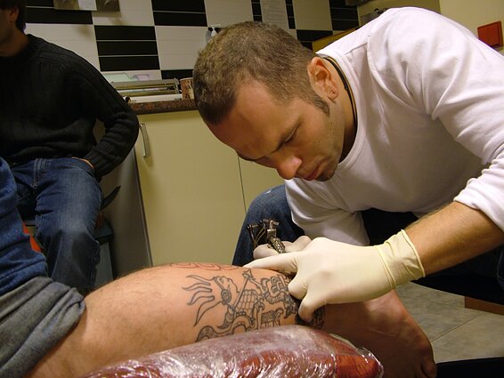 Tatuiruočių meistras Giedrius Bardauskas