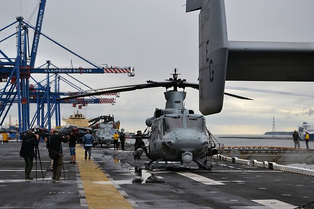 „Wasp“ klasės desantinis laivas „USS Kearsarge“ karinis laivas Klaipėdoje