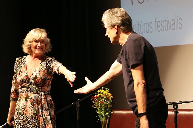 Kristina Kazlauskaitė ir Saulius Bareikis