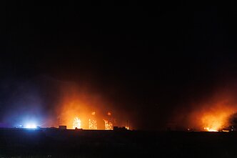 Gaisras atliekų perdirbimo gamykloje Kaune Gaisras atliekų perdirbimo gamykloje Kaune