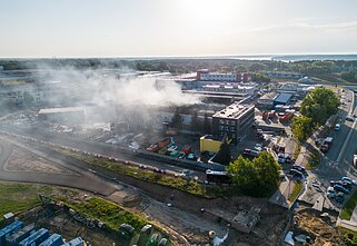 Gaisras atliekų perdirbimo gamykloje Kaune Gaisras atliekų perdirbimo gamykloje Kaune